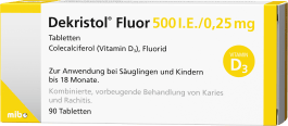 Dekristol® Fluor 500 I.E./ 0,25 mgVitamin D mit Fluorid