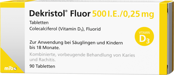 Dekristol® Fluor 500 I.E./ 0,25 mgVitamin D mit Fluorid